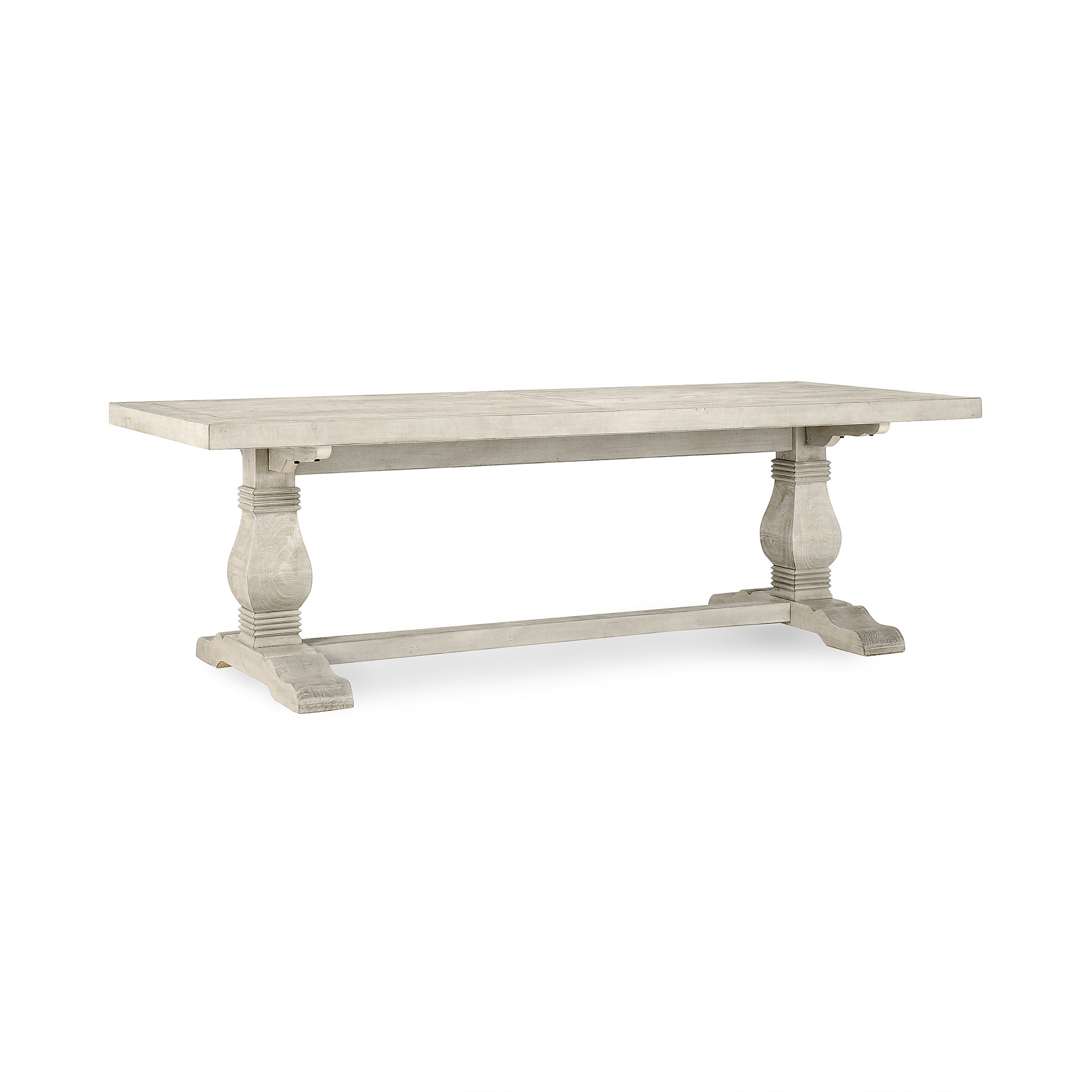 Caleb Dining Table - Distressed Ivory