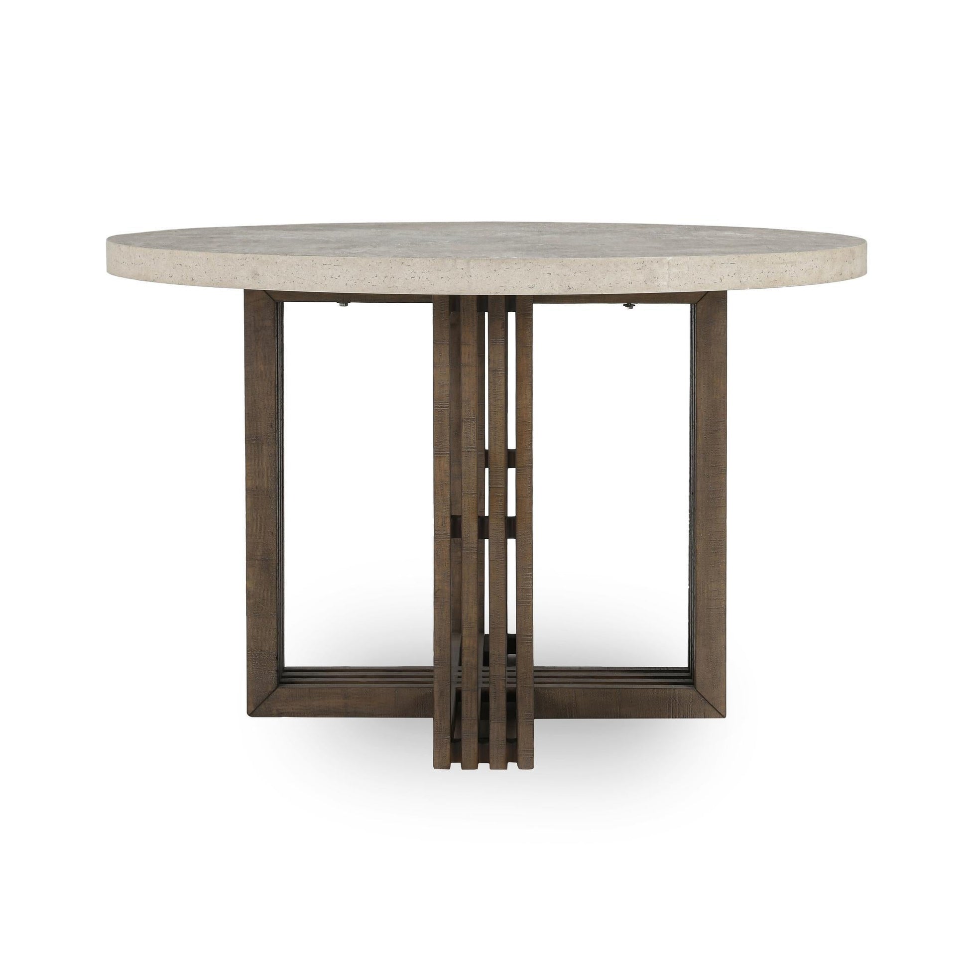 Aspen Dining Table - Distressed Brown/Weathered Chalk