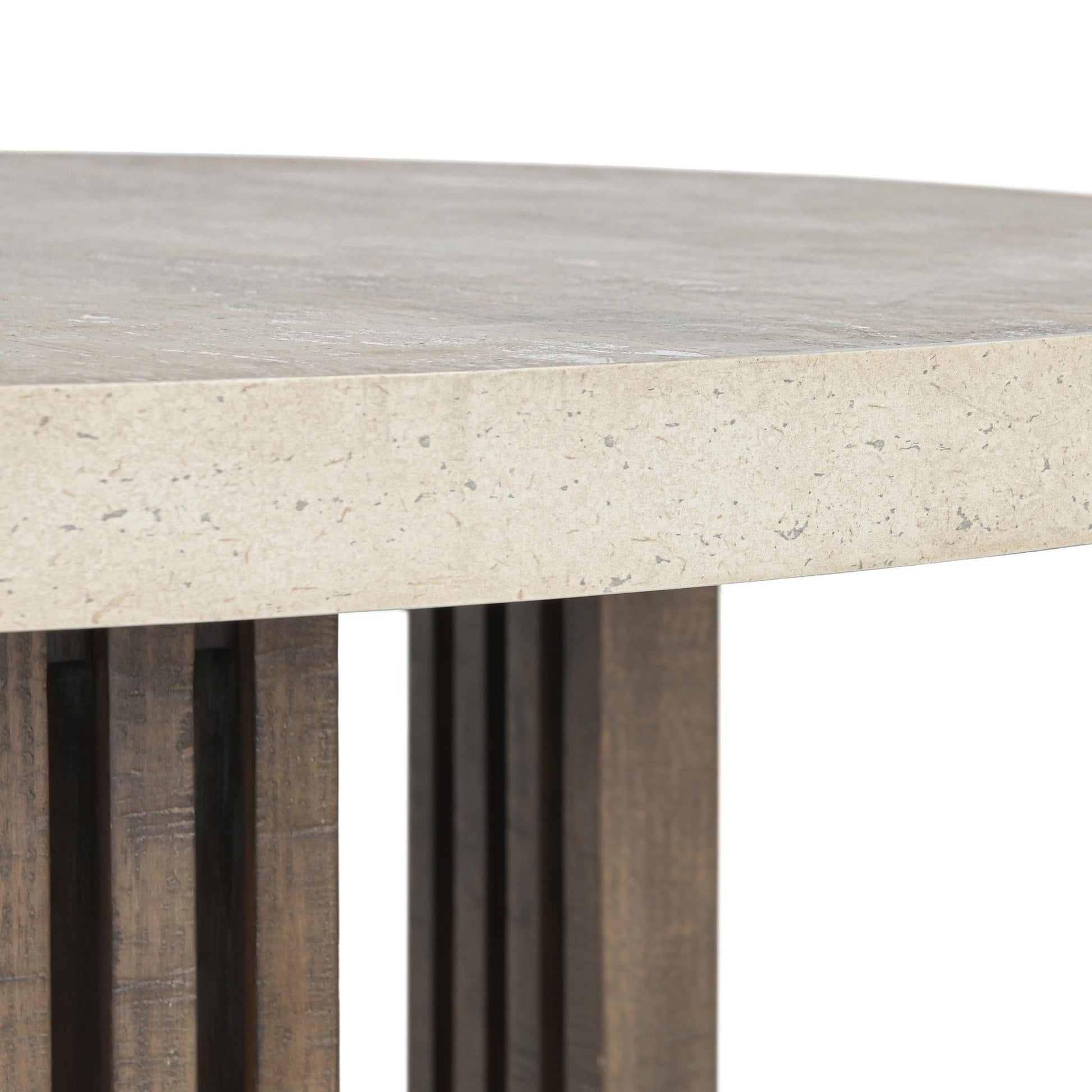 Aspen Dining Table - Distressed Brown/Weathered Chalk