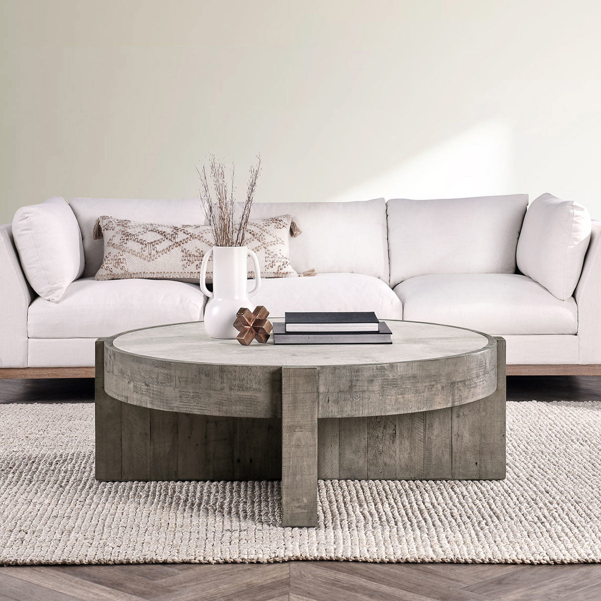 Sonoma Coffee Table - Antique White/Distressed Gray