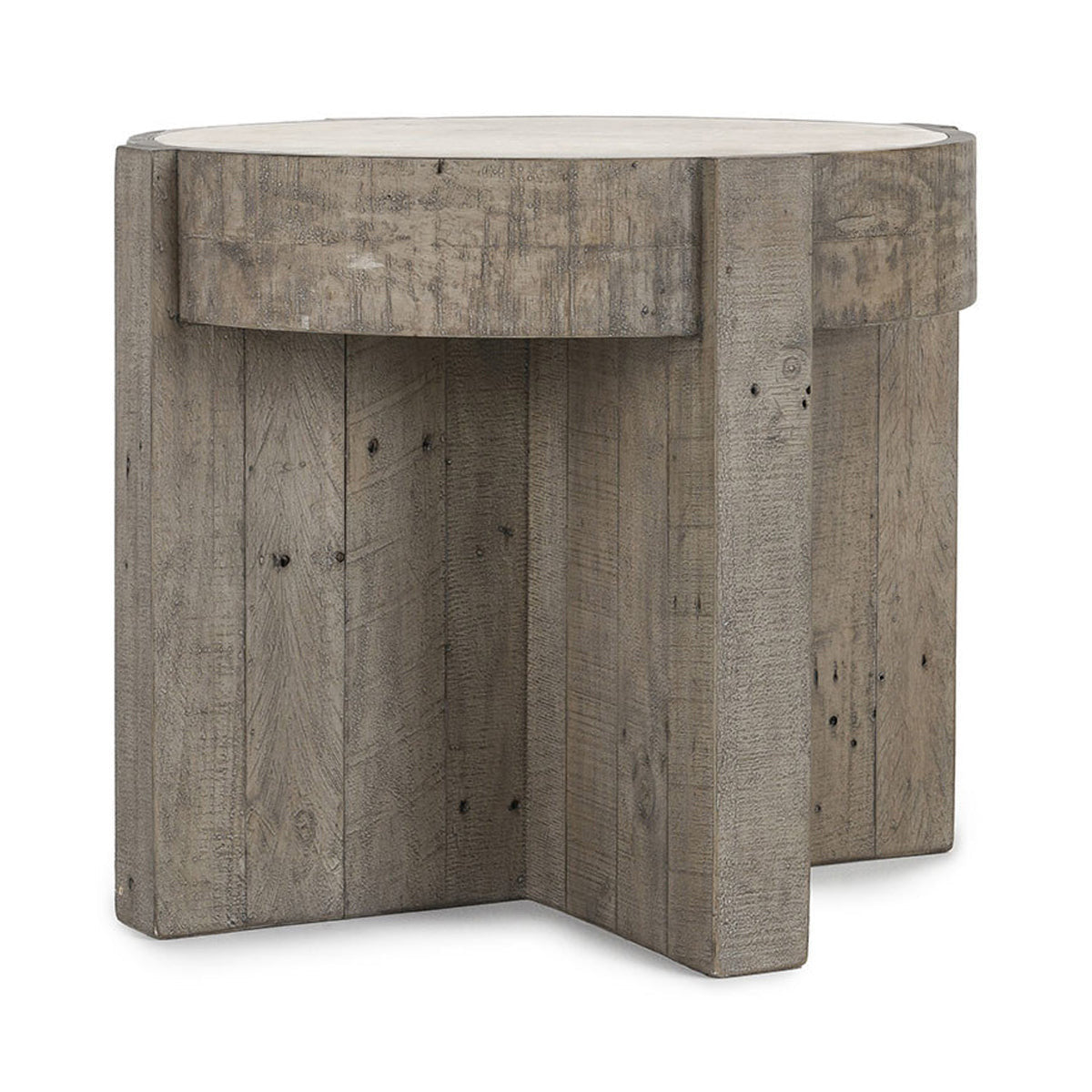 Sonoma Solid Wood Round End Table