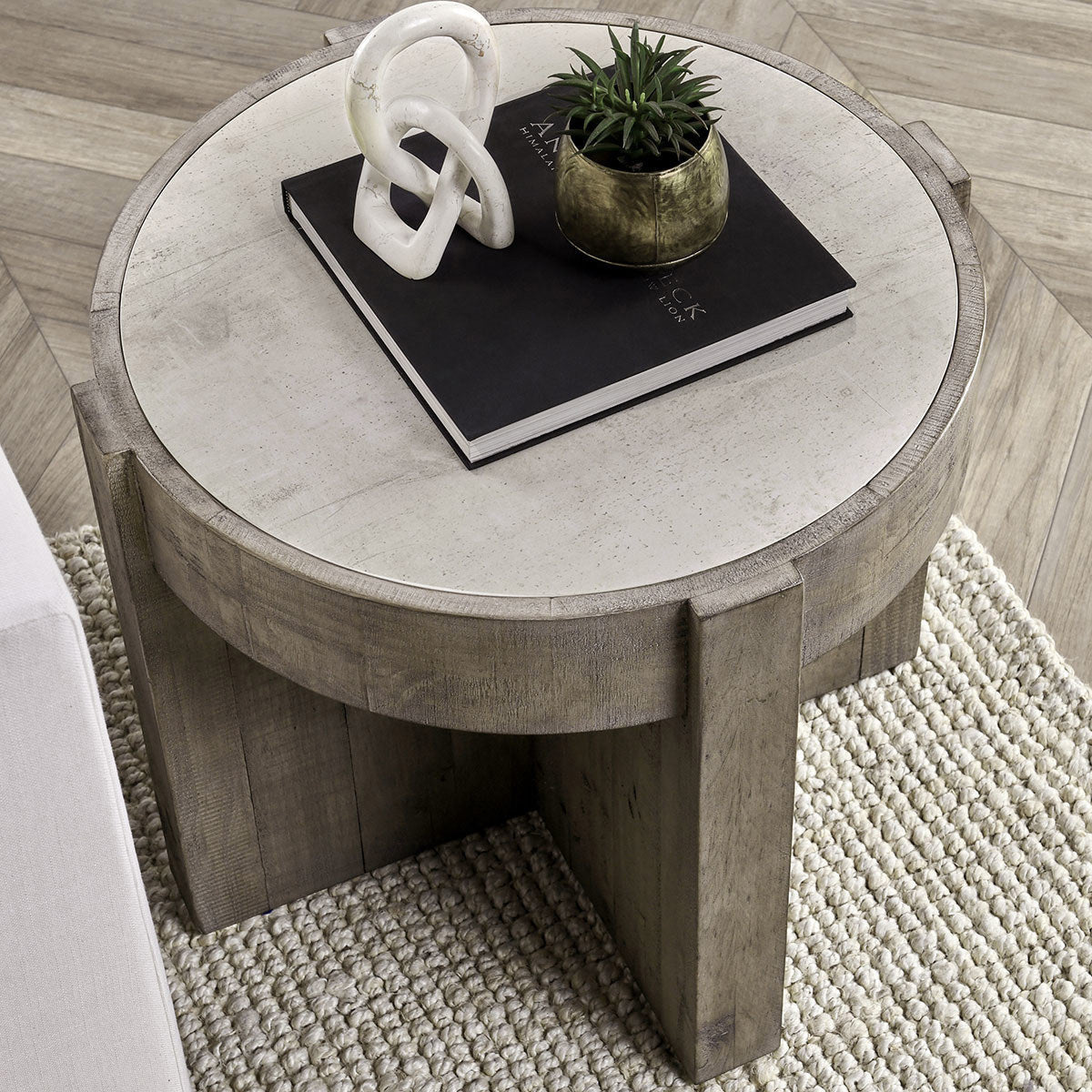 Sonoma Solid Wood Round End Table