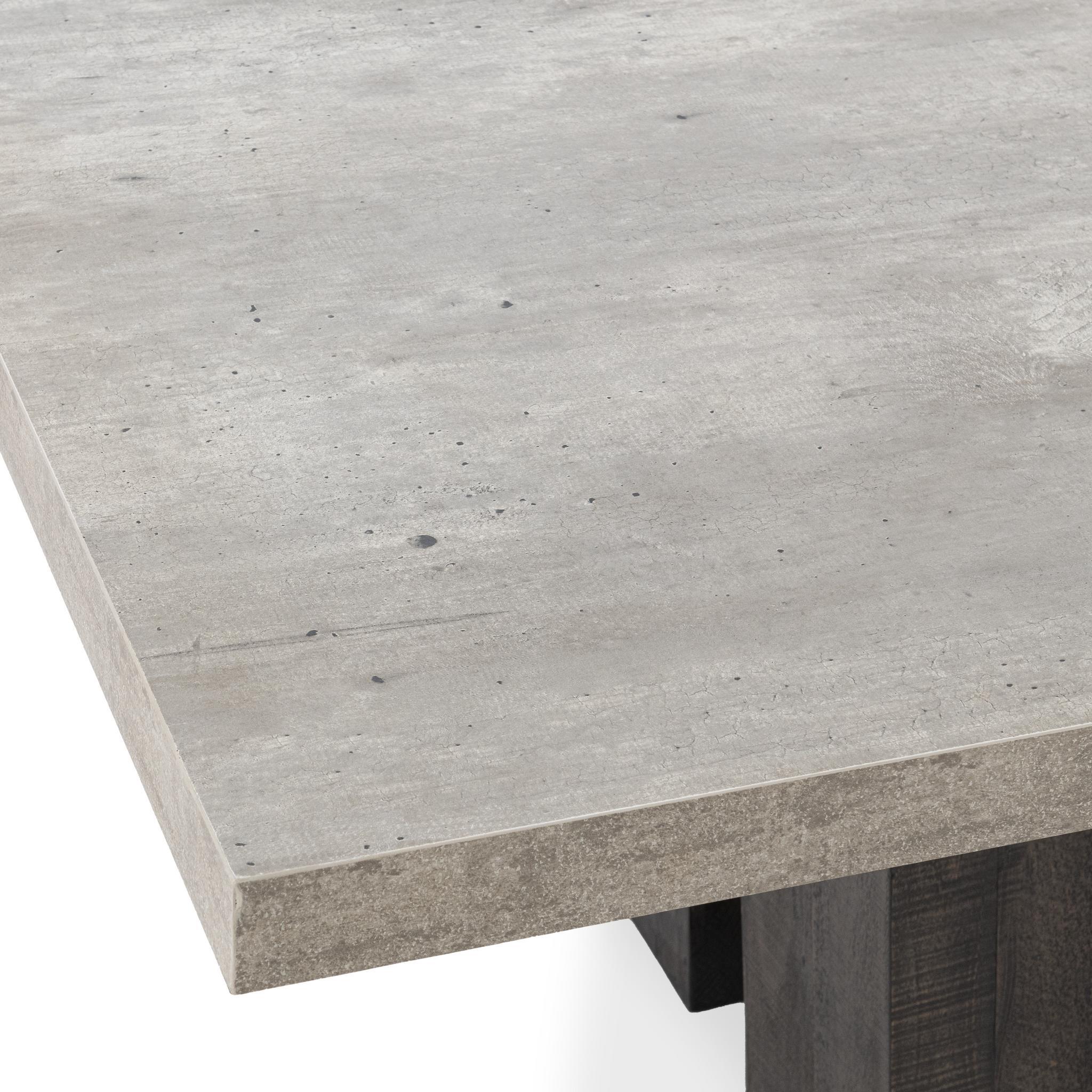 Simone Dining Table - Olive Brown/Antique Gray