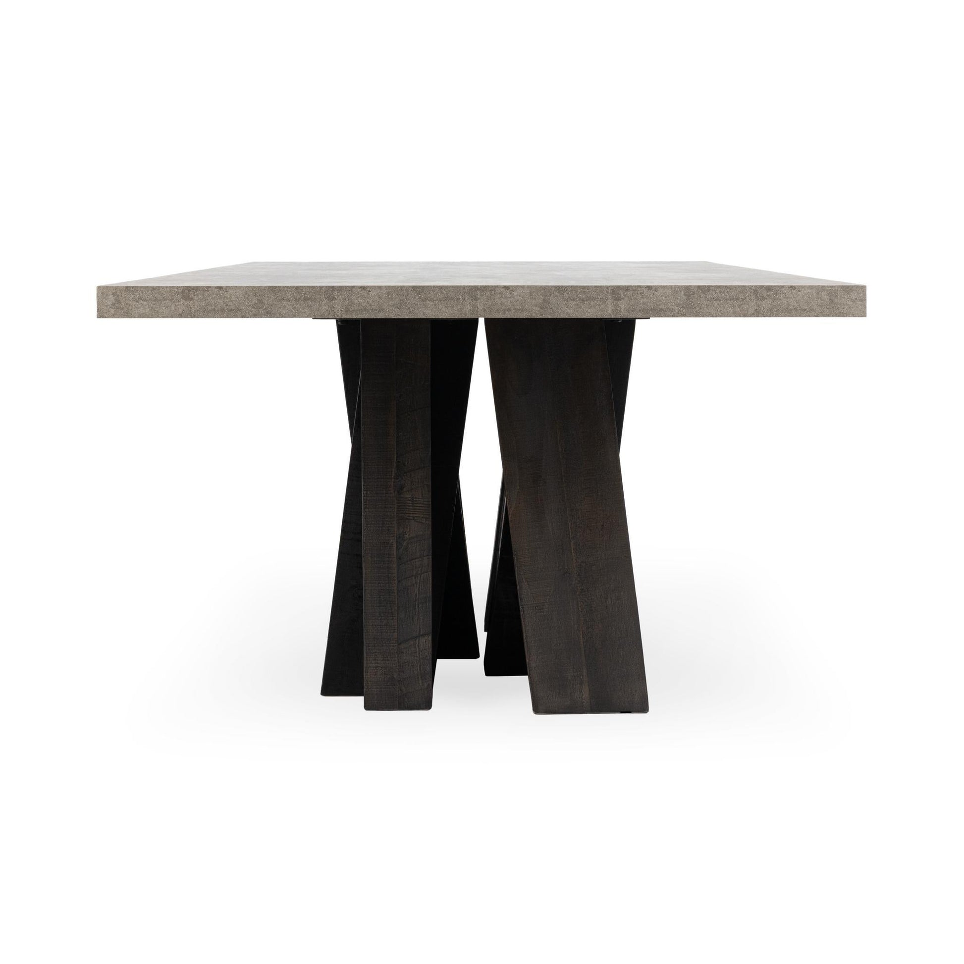 Simone Dining Table - Olive Brown/Antique Gray