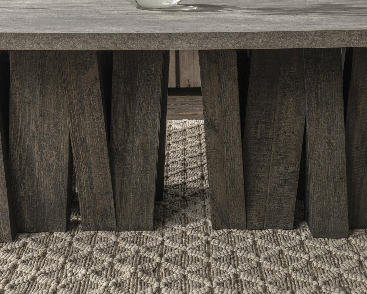 Simone Solid Wood Rectangle Dining Table