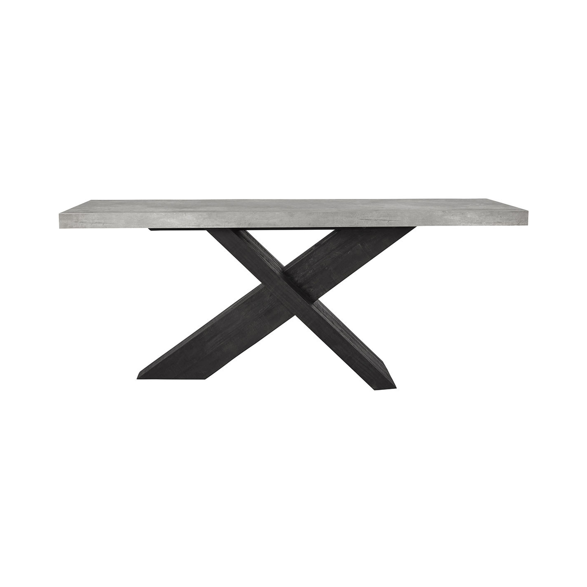 Durant Console Table - Antique White/Distressed Brown
