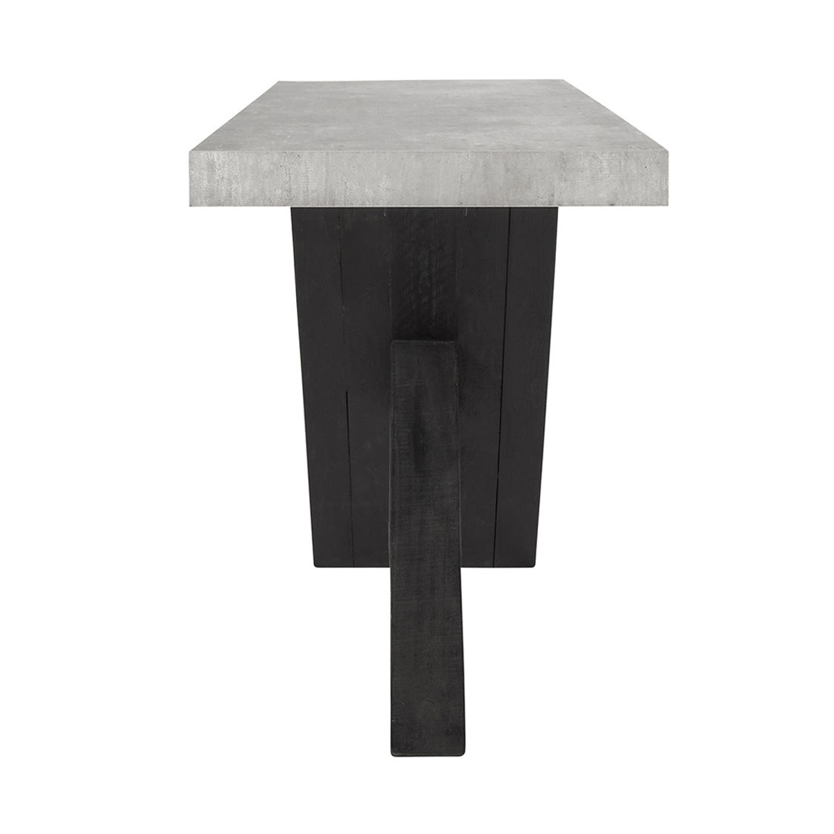 Durant Console Table - Antique White/Distressed Brown