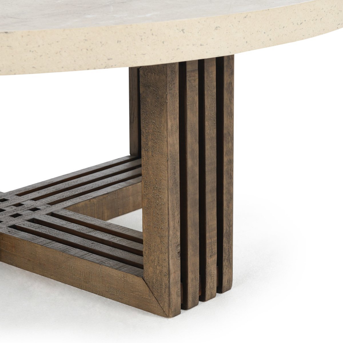 Aspen Coffee Table - Antique White/Distressed Brown