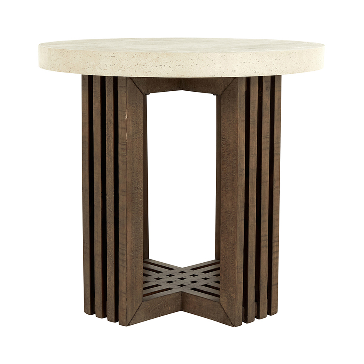 Aspen Solid Wood Round End Table