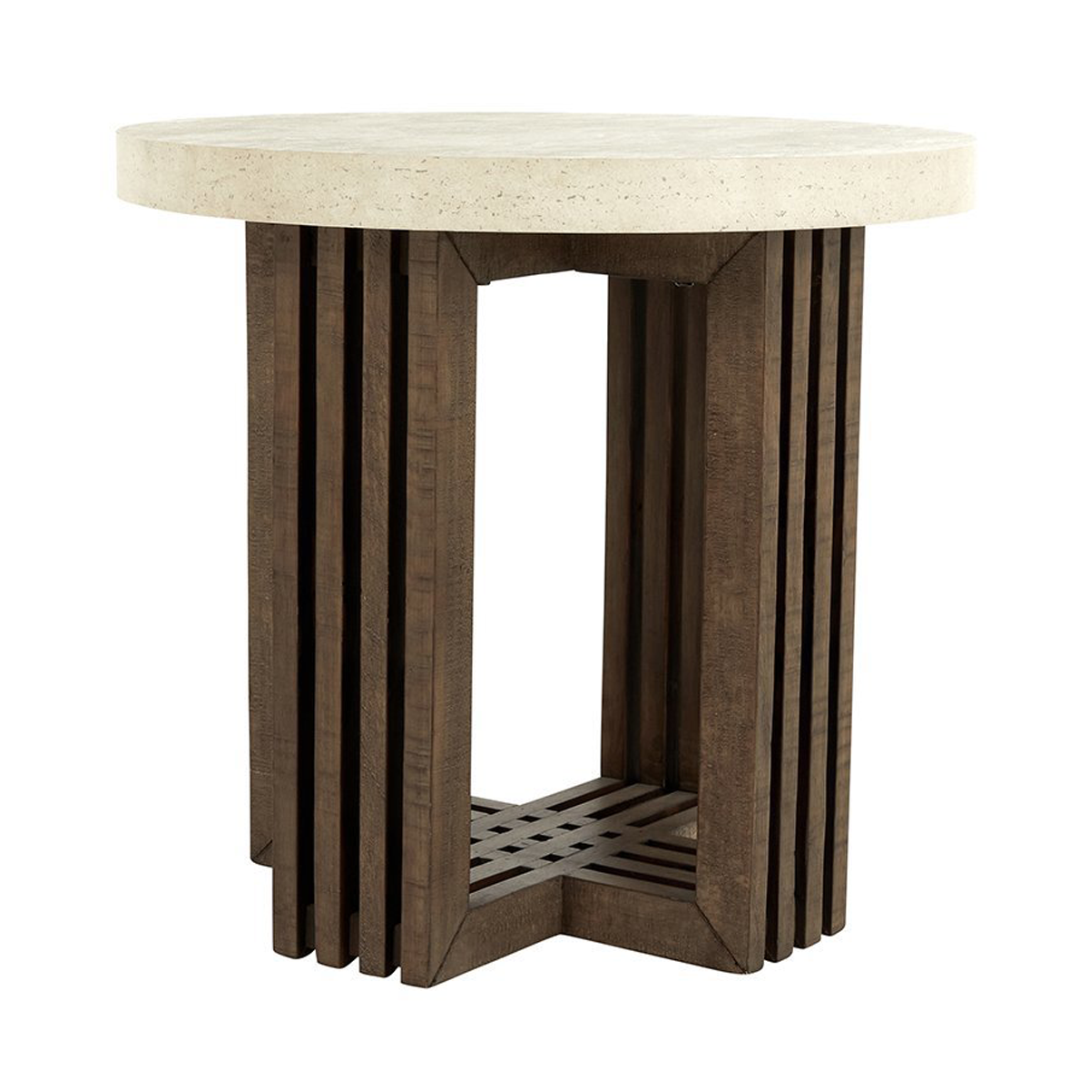 Aspen Solid Wood Round End Table