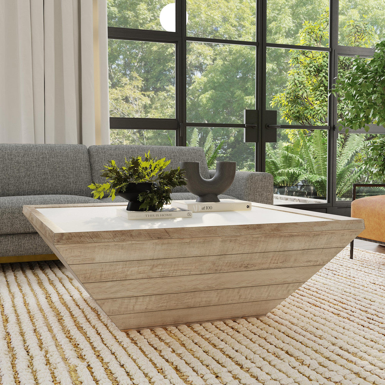 Dalton Solid Wood Square Coffee Table