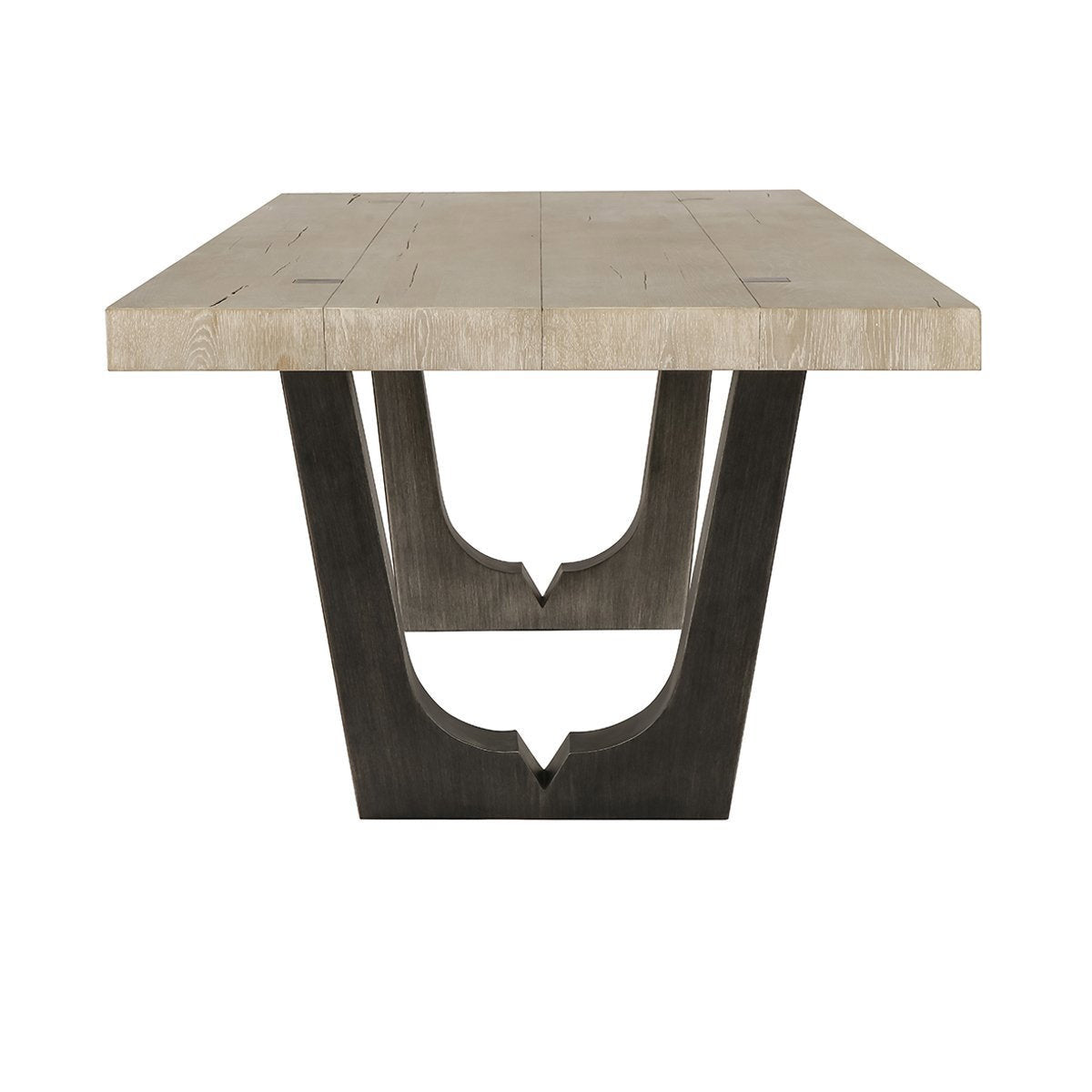 Kelso 94" Dining Table Suede Brown