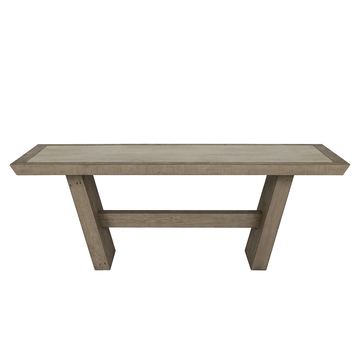 Efron Dining Table - Distressed Gray/Antique White