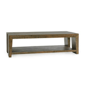Troy Coffee Table - Suede Brown