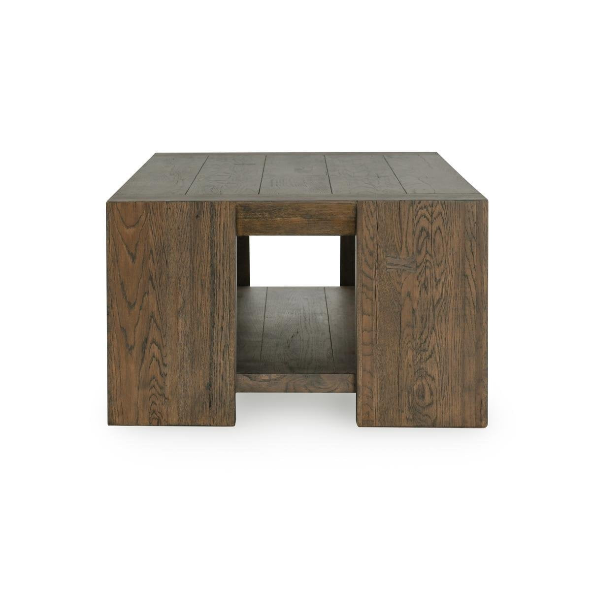 Troy Coffee Table - Suede Brown