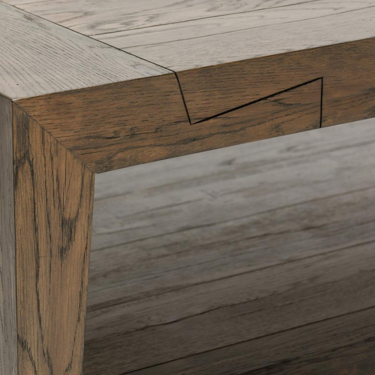 Troy Coffee Table - Suede Brown