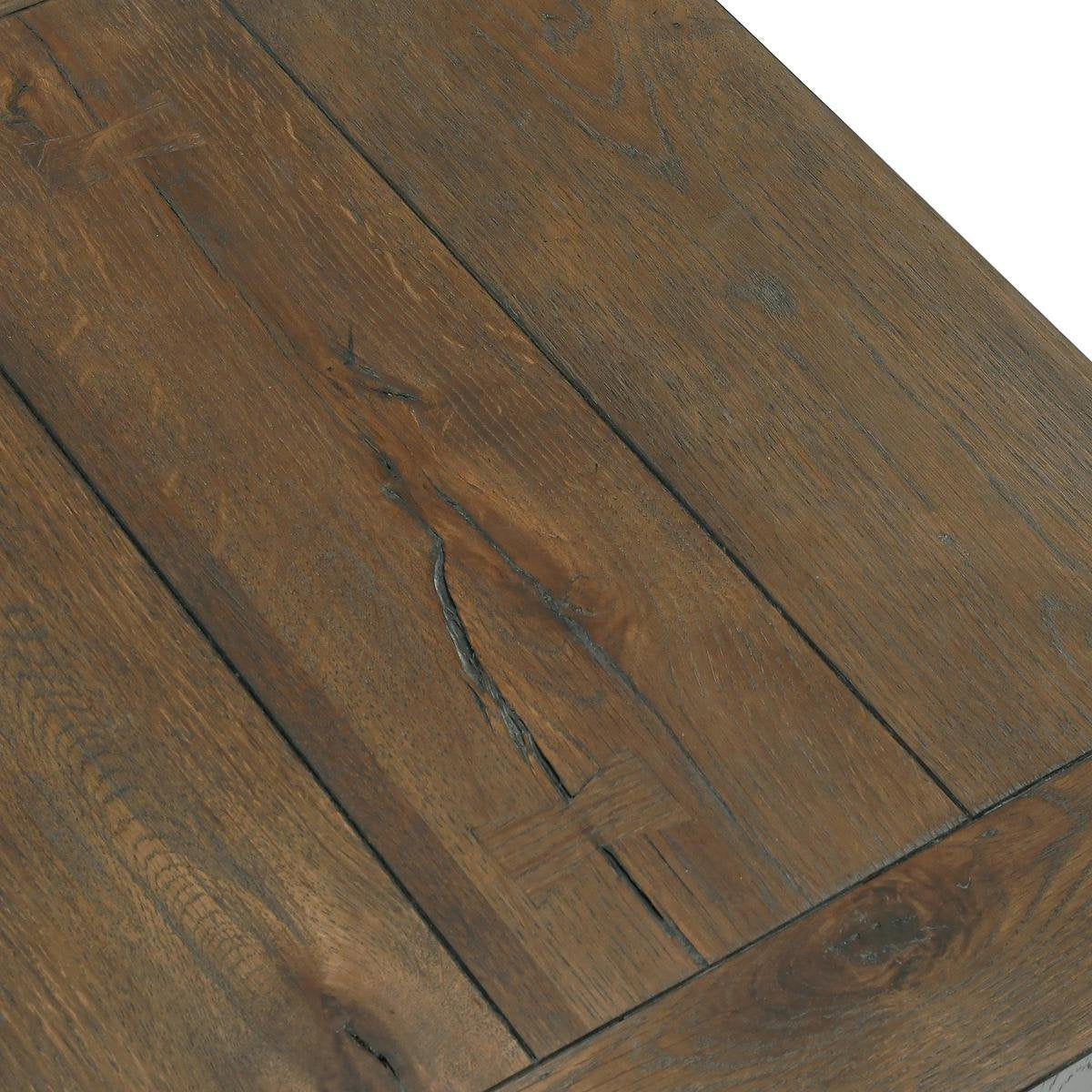 Troy End Table - Suede Brown