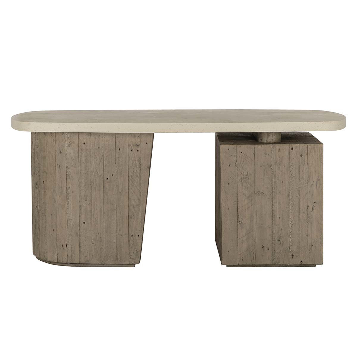 Angus Desk - Distressed Antique White/Distressed Gray - Distressed Gray/Antique White