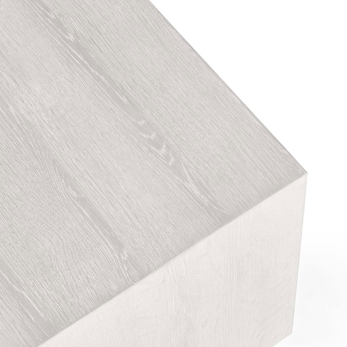 Layne End Table - Milk White