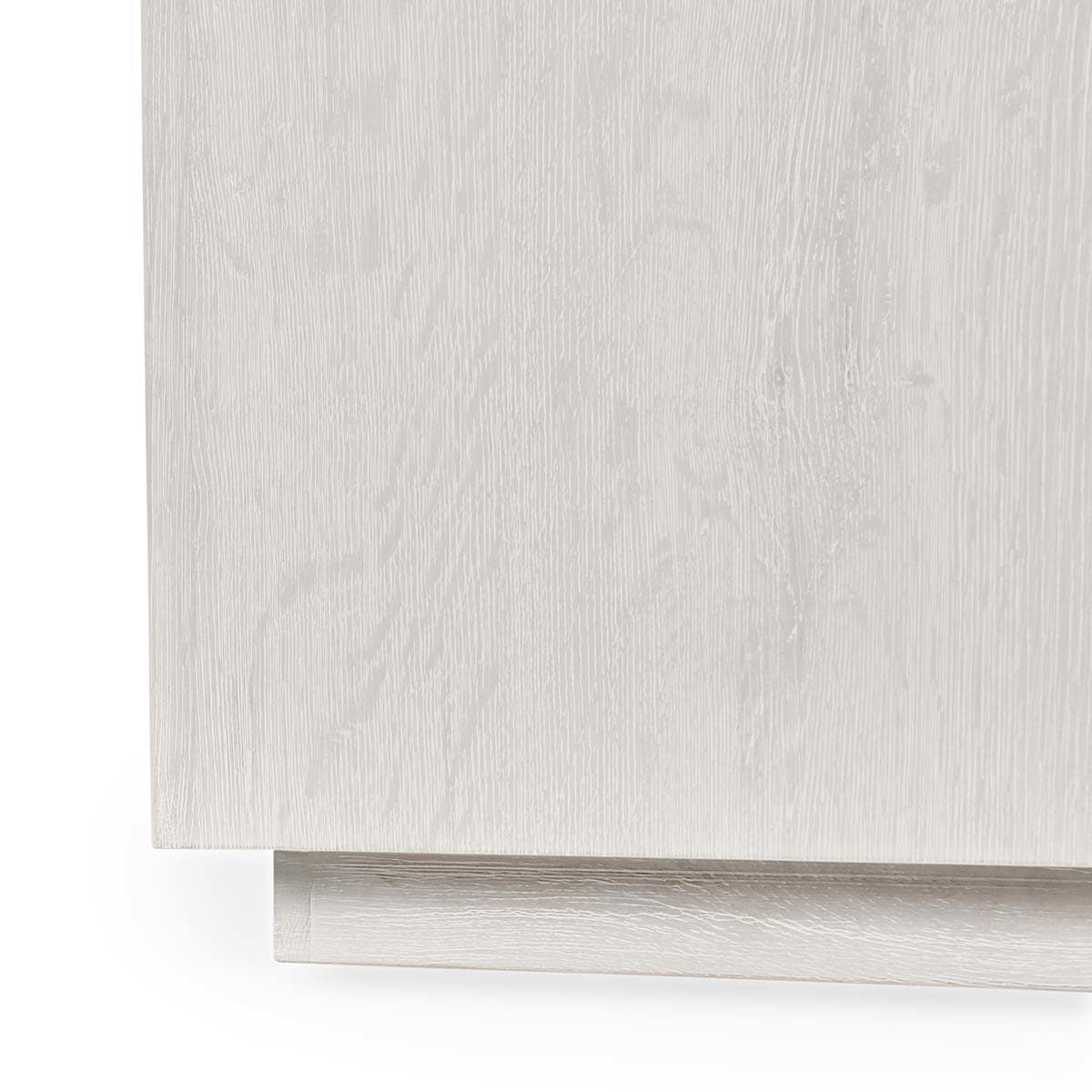 Layne Solid Wood Square End Table - Milk White