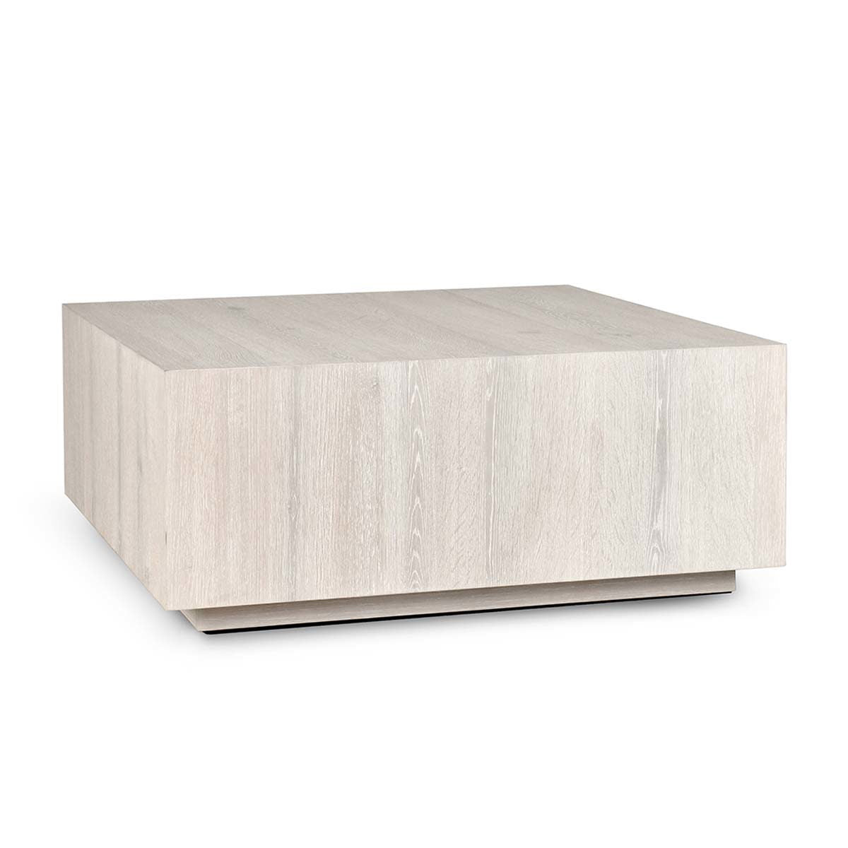 Layne Solid Wood Square Coffee Table w Casters - Milk White