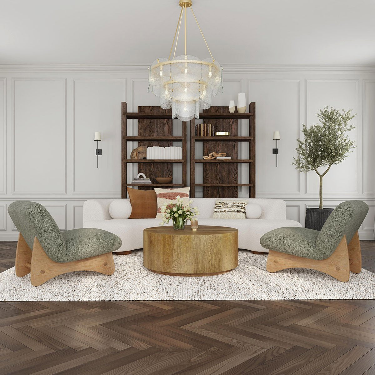 Layne Coffee Table with Casters - Light Brown