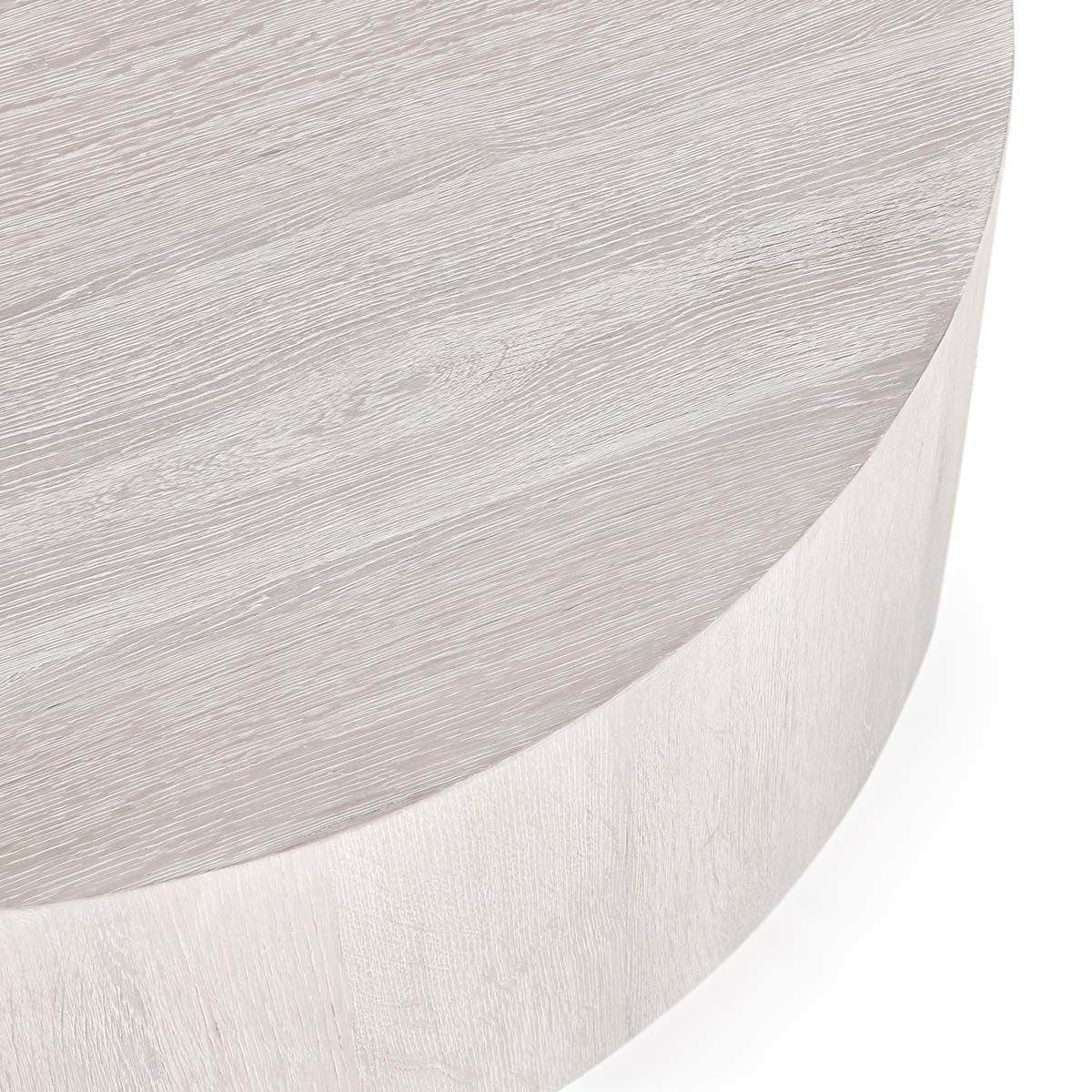Layne Coffee Table with Casters - Milk White