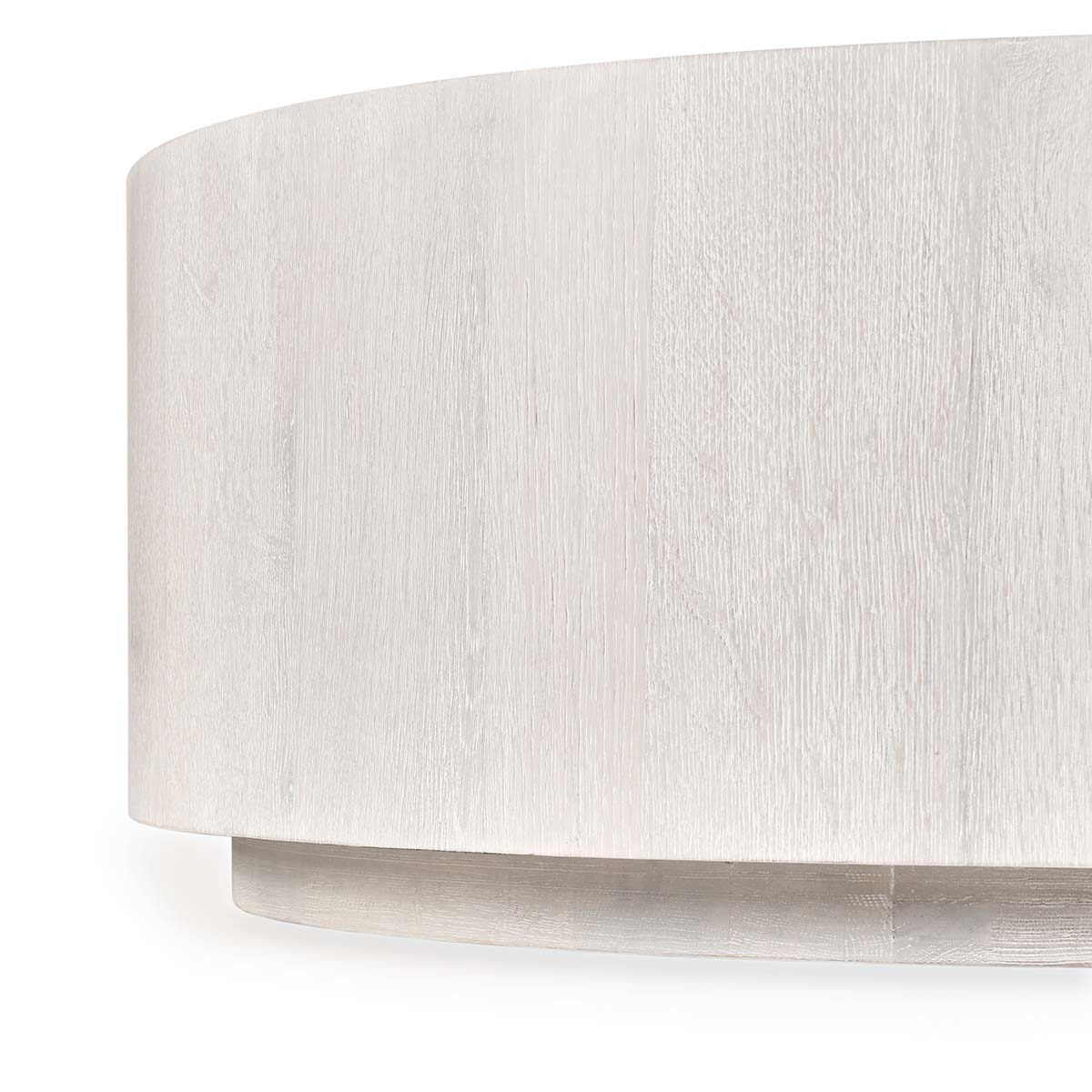 Layne Coffee Table with Casters - Milk White