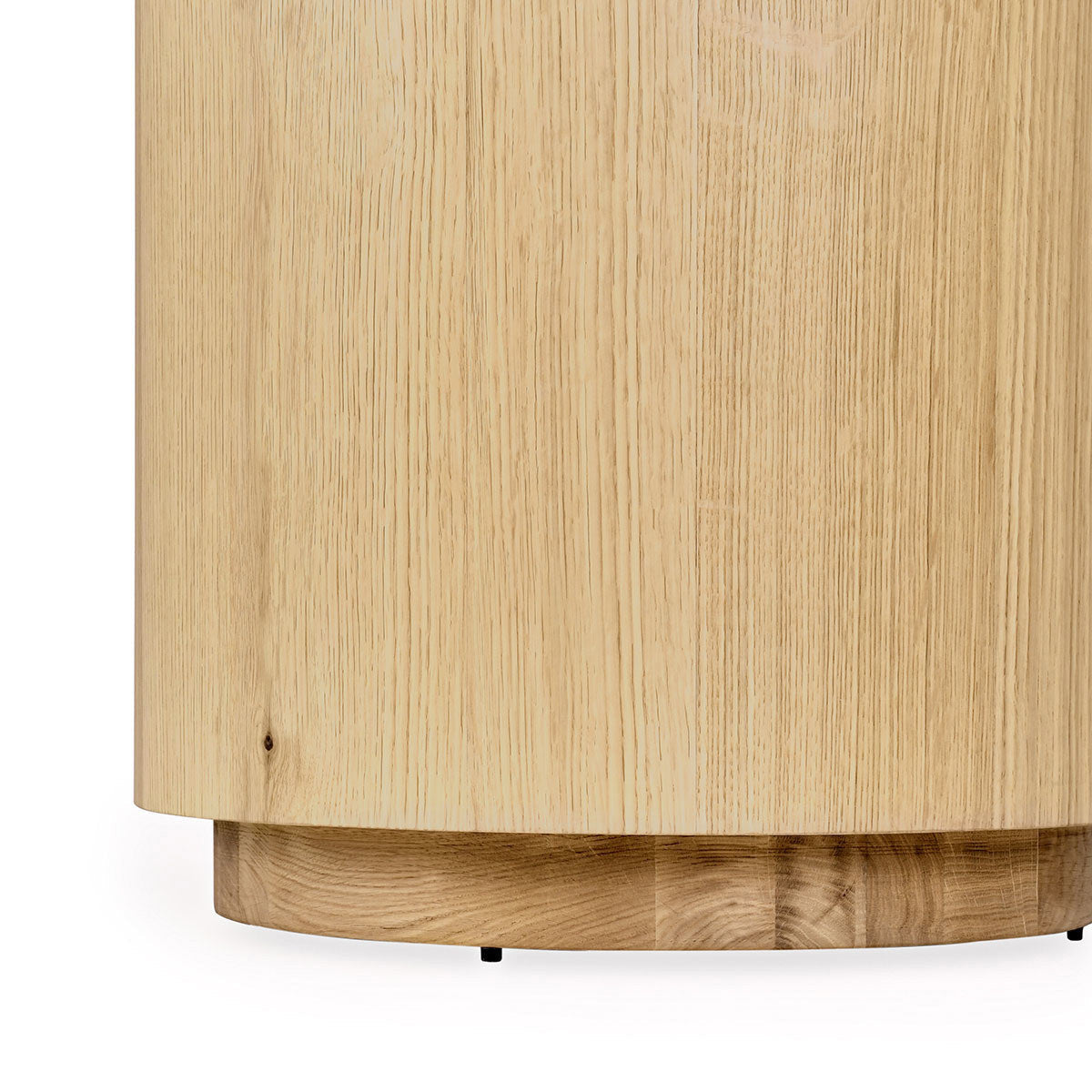 Layne Solid Wood Round End Table - True Natural