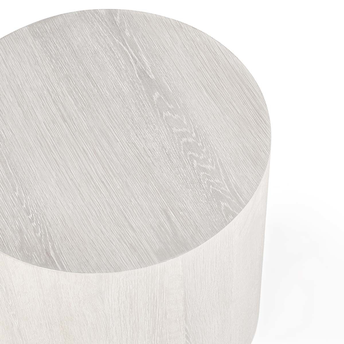 Layne End Table - Milk White