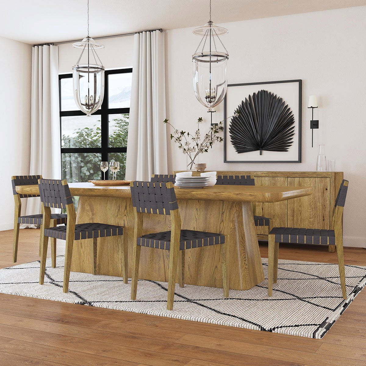 Orlando Solid Wood Rectangle Dining Table - 51031416