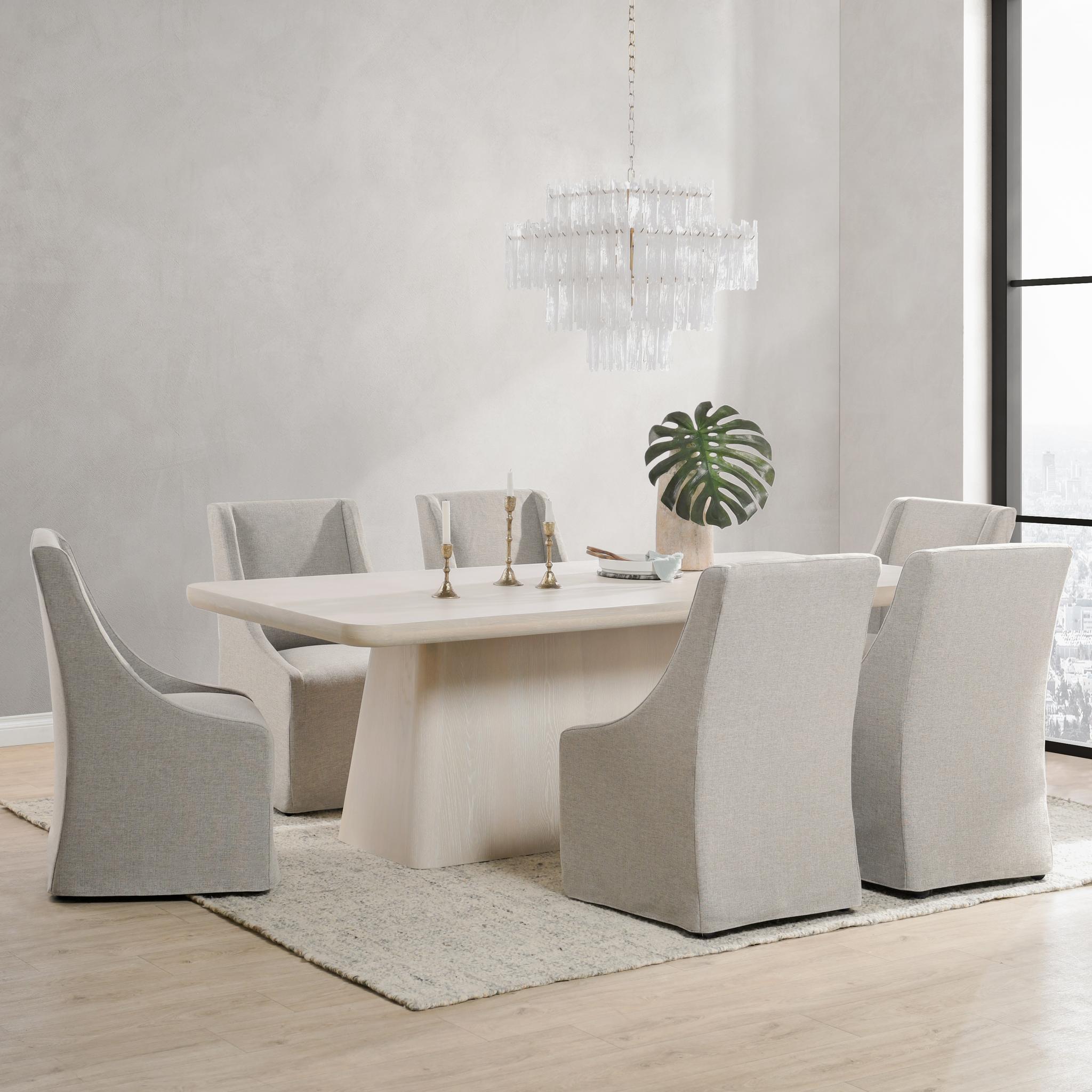 Orlando Dining Table - Milk White