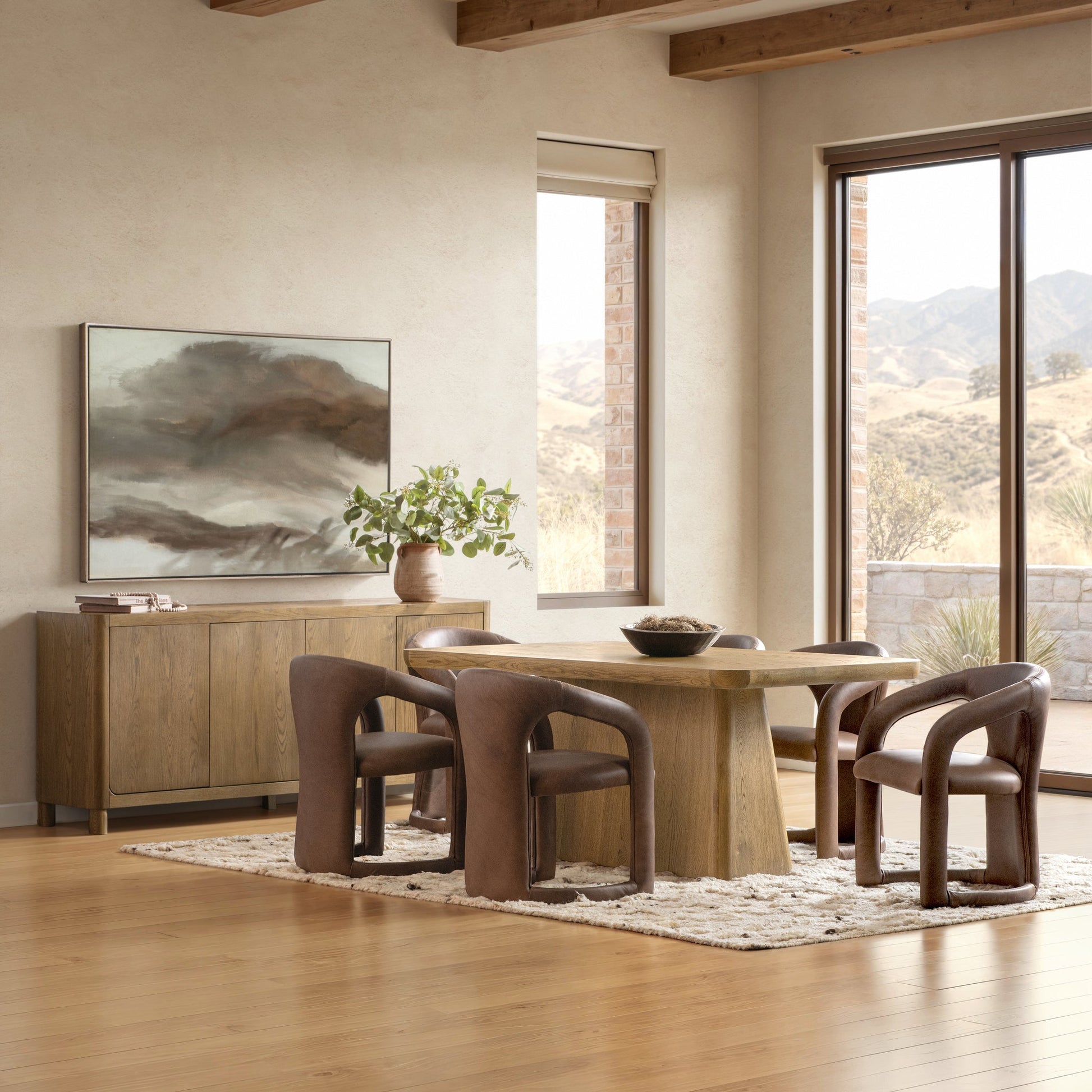 Orlando Dining Table - Light Brown