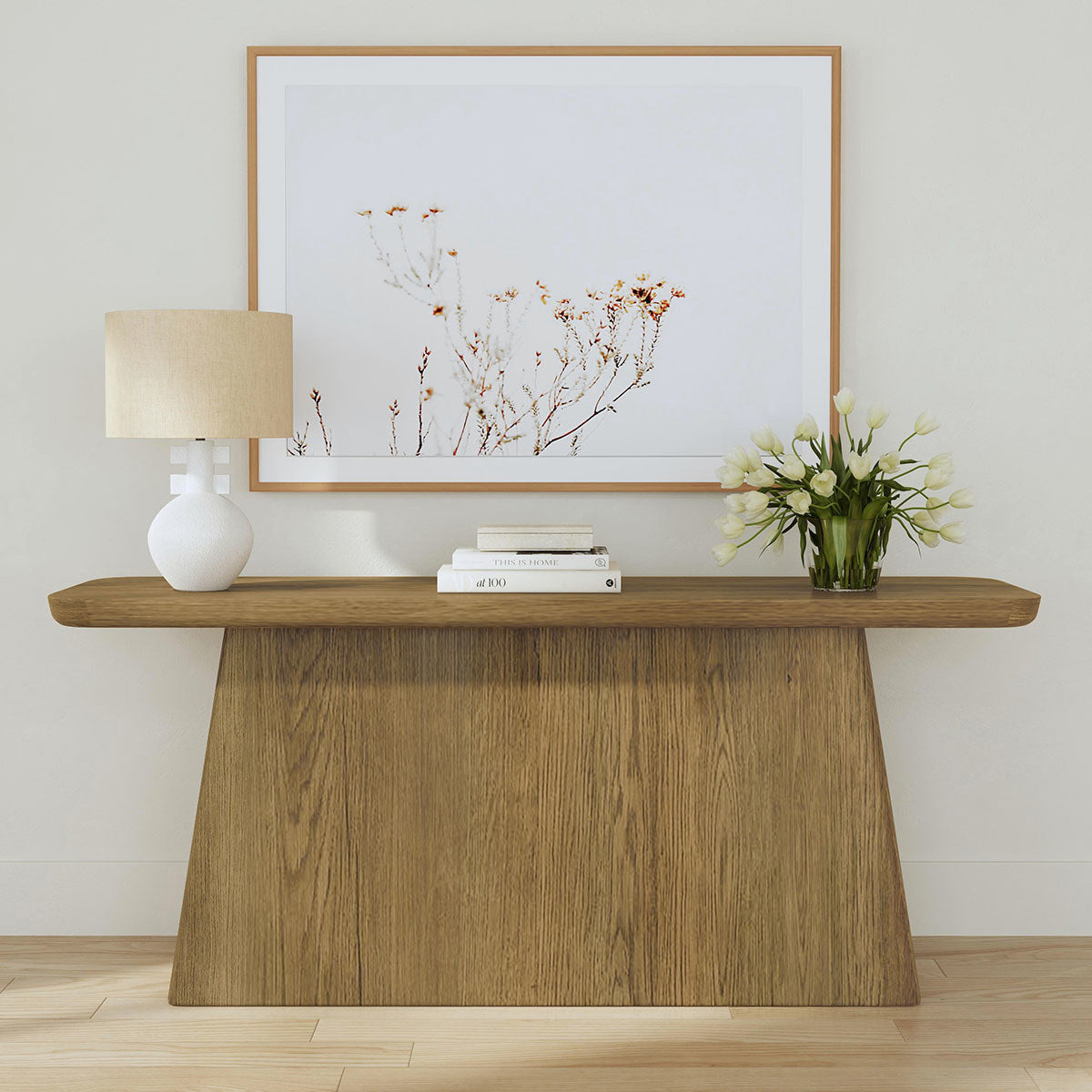 Orlando Solid Wood Rectangle Console Table