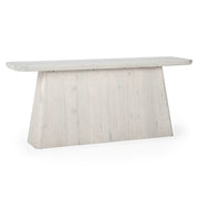 Orlando Solid Wood Rectangle Console Table - Milk White
