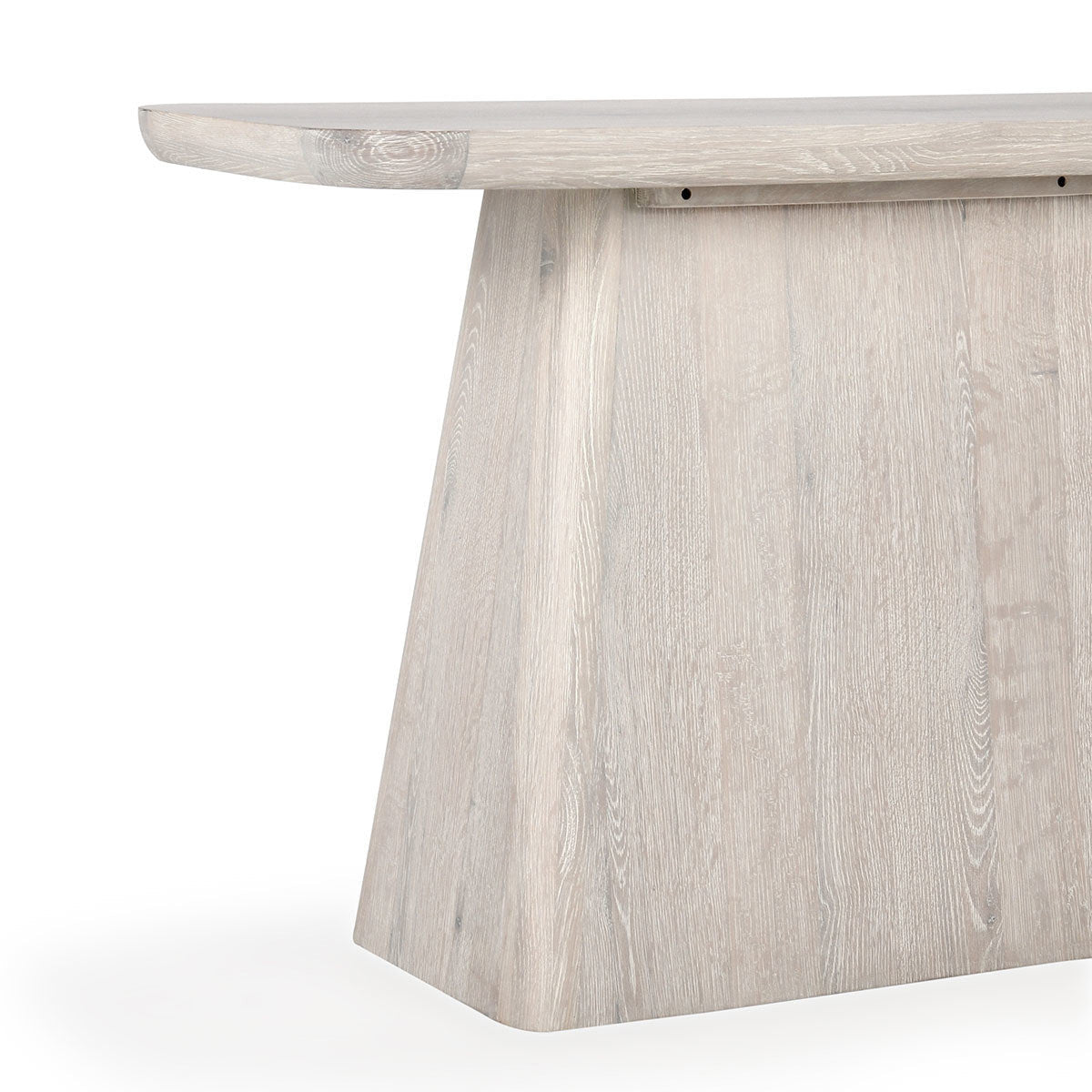 Orlando Solid Wood Rectangle Console Table - Milk White