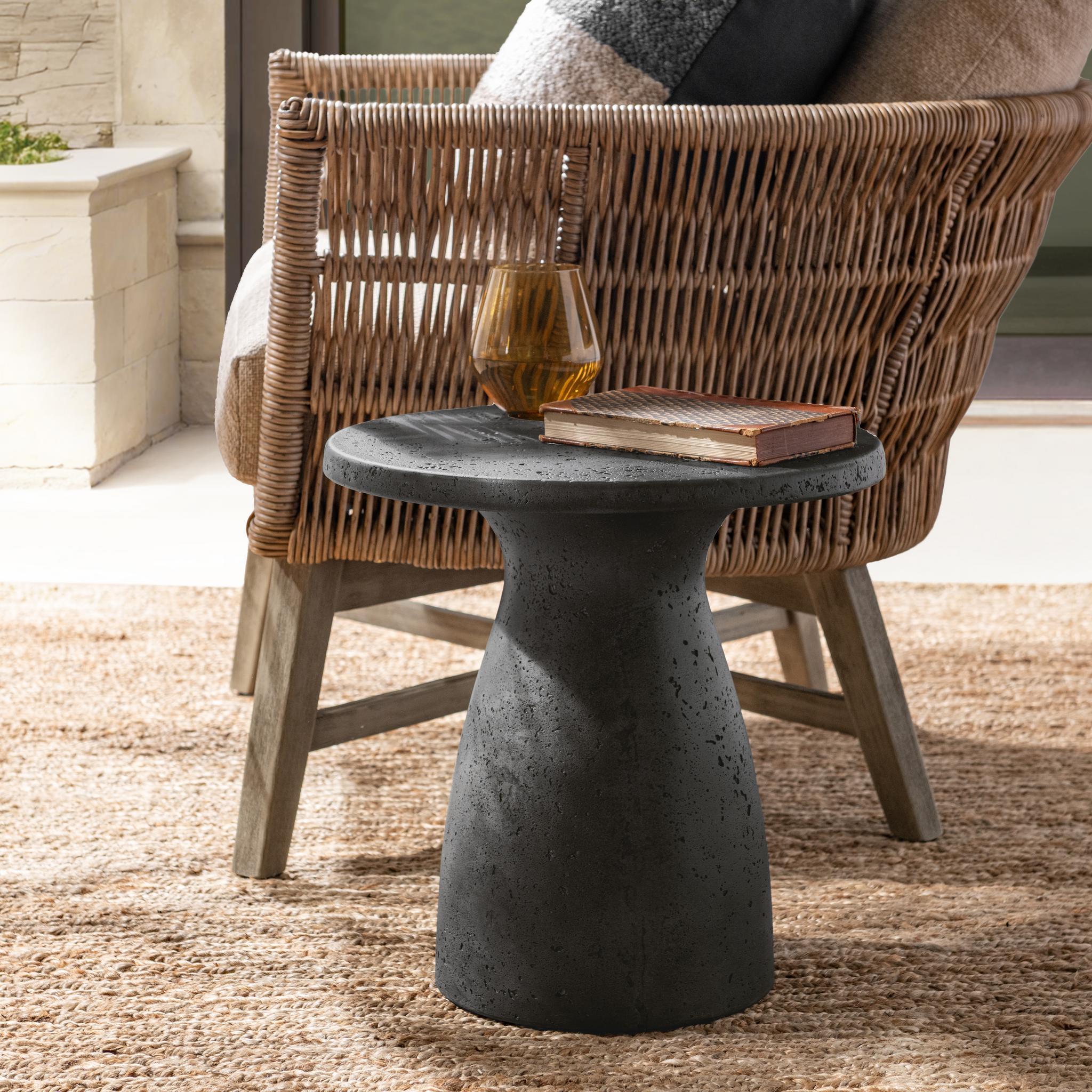 Collins Outdoor Accent Table - Dark Gray