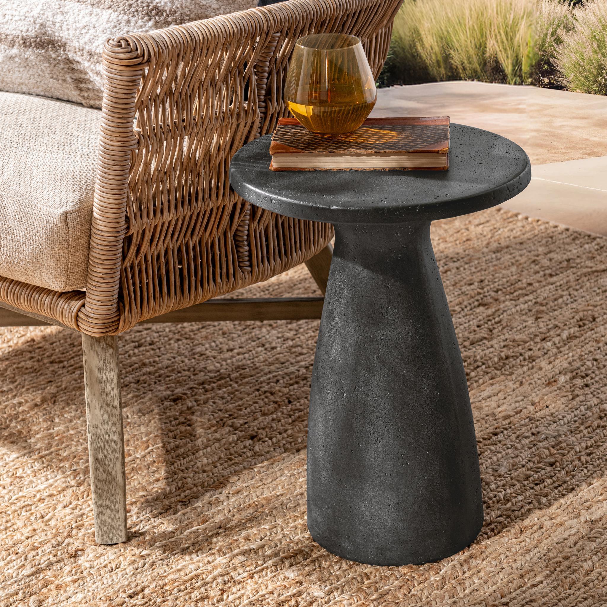 Collins Outdoor Accent Table - Dark Gray
