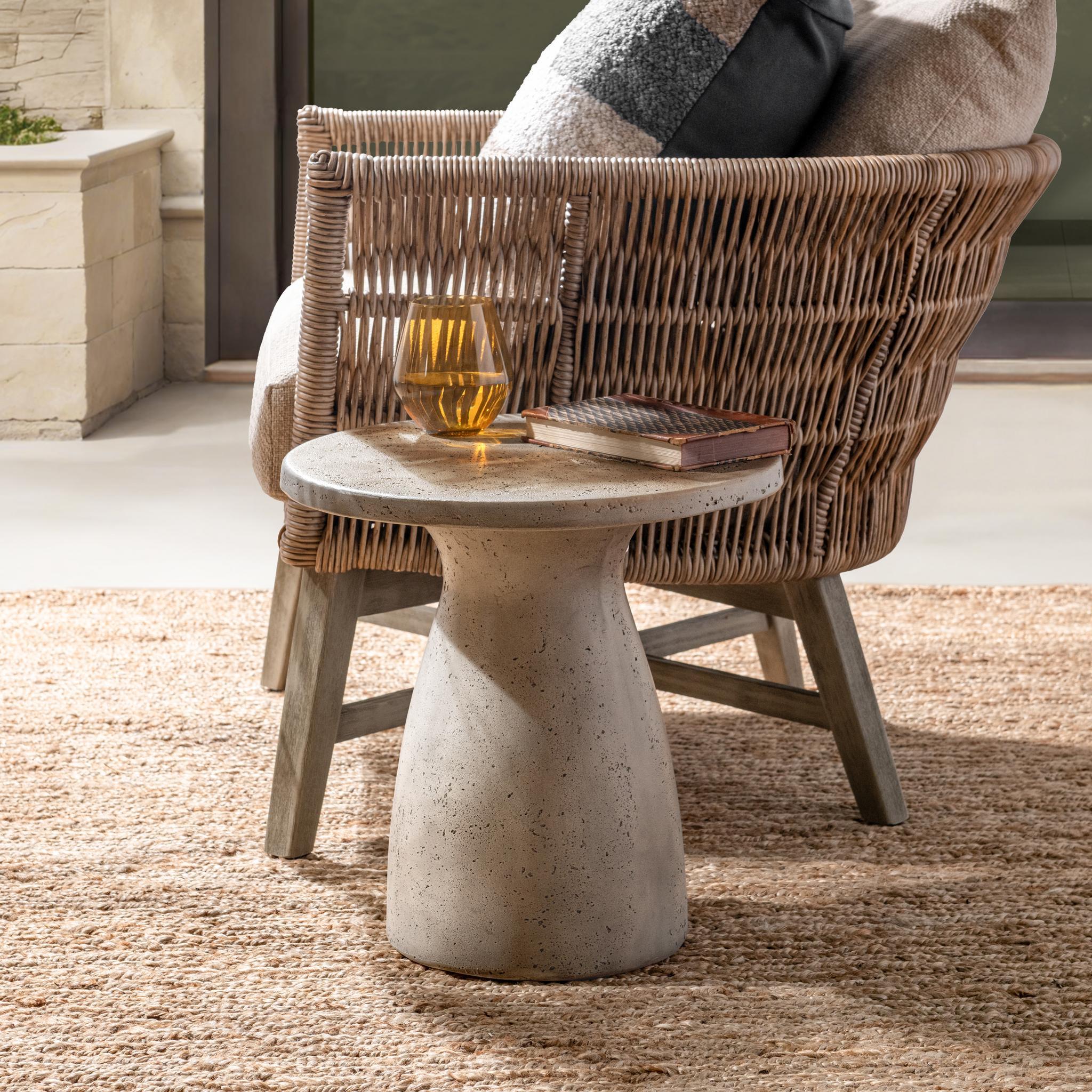 Collins Outdoor Accent Table - Light Gray
