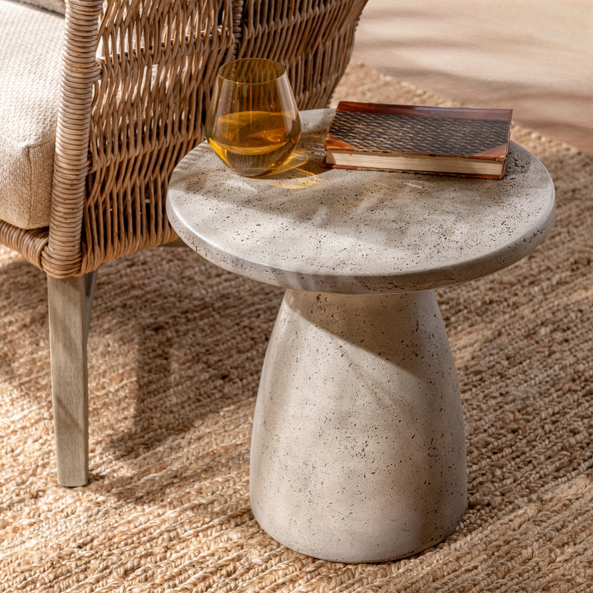 Collins Outdoor Accent Table - Light Gray