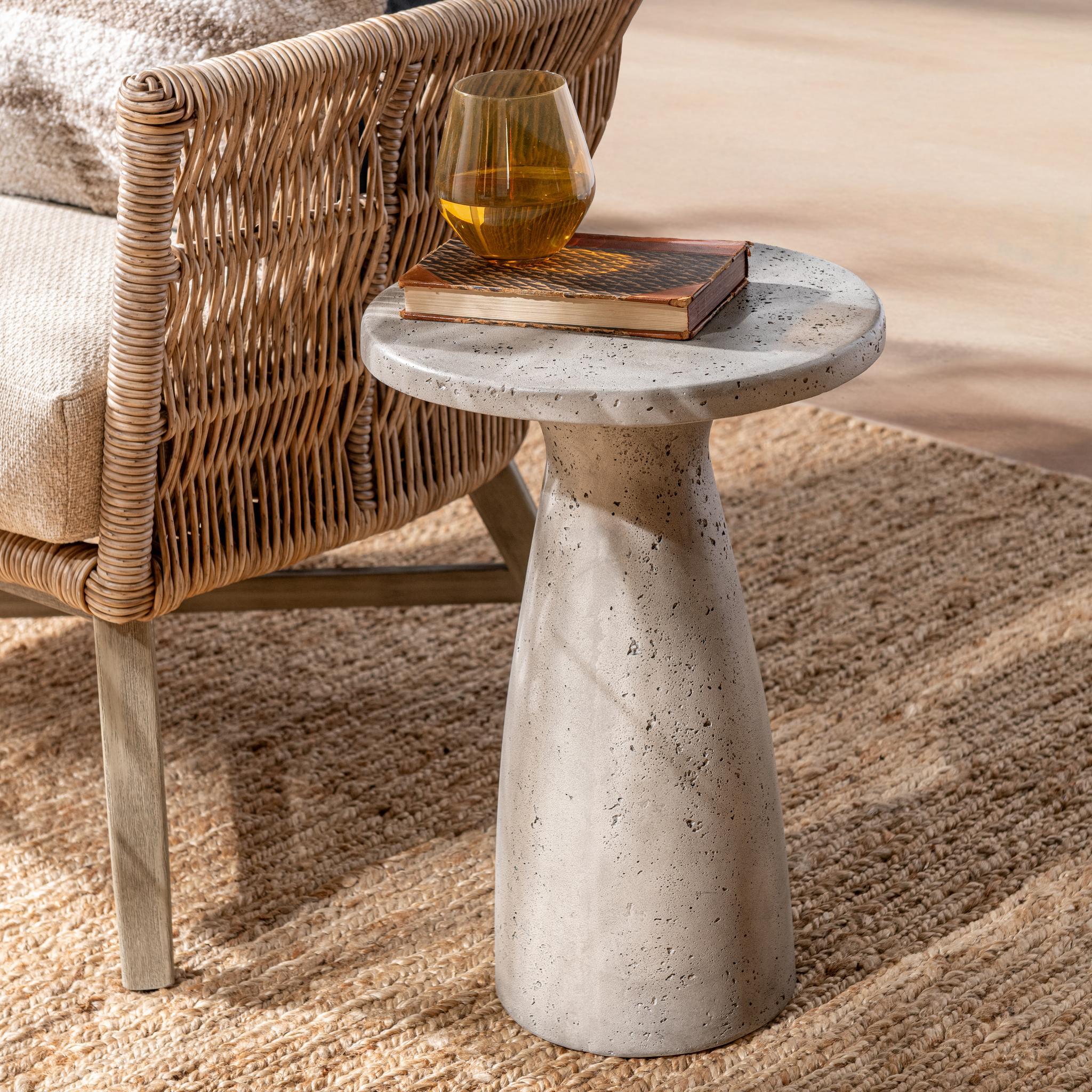 Collins Outdoor Accent Table - Light Gray