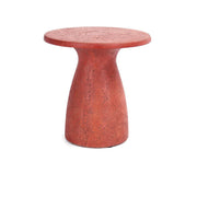 Collins Outdoor Round Accent Table - Rust