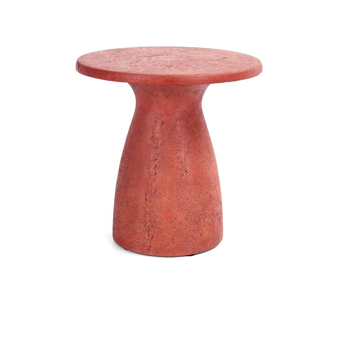 Collins Outdoor Round Accent Table - Rust