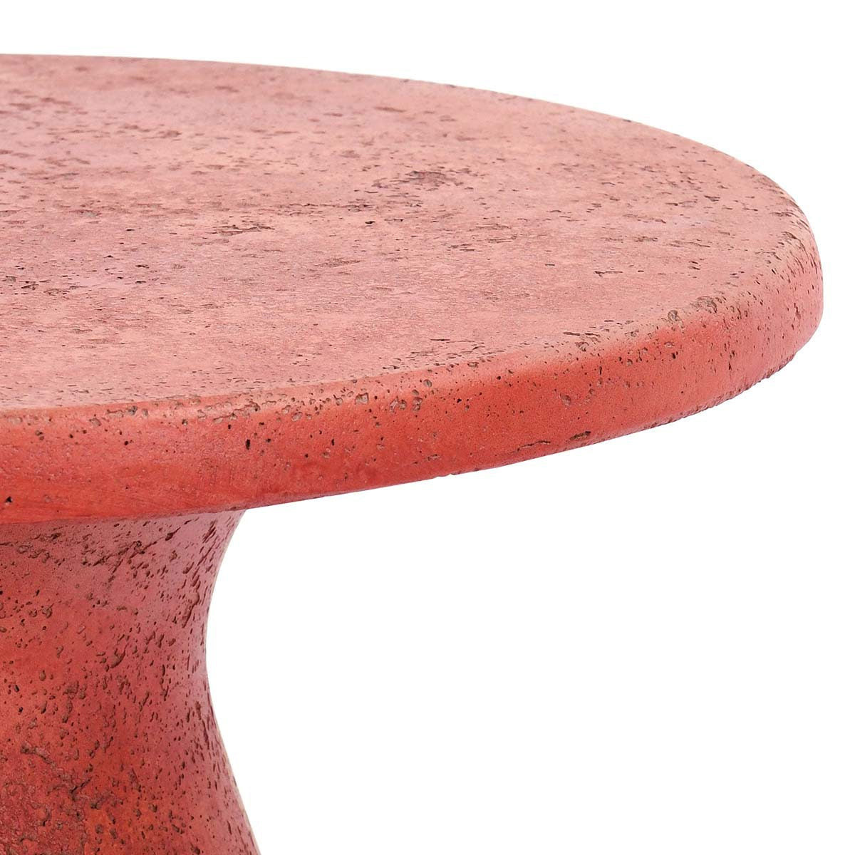 Collins Outdoor Round Accent Table - Rust