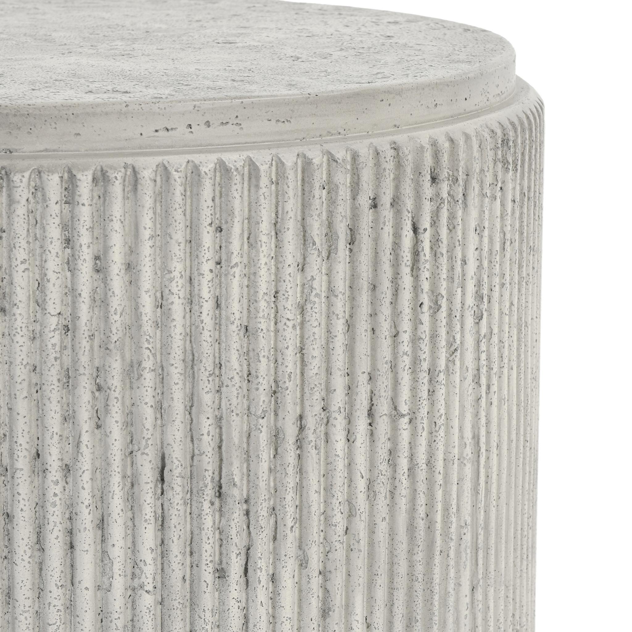 Debbie Outdoor End Table - Light Gray