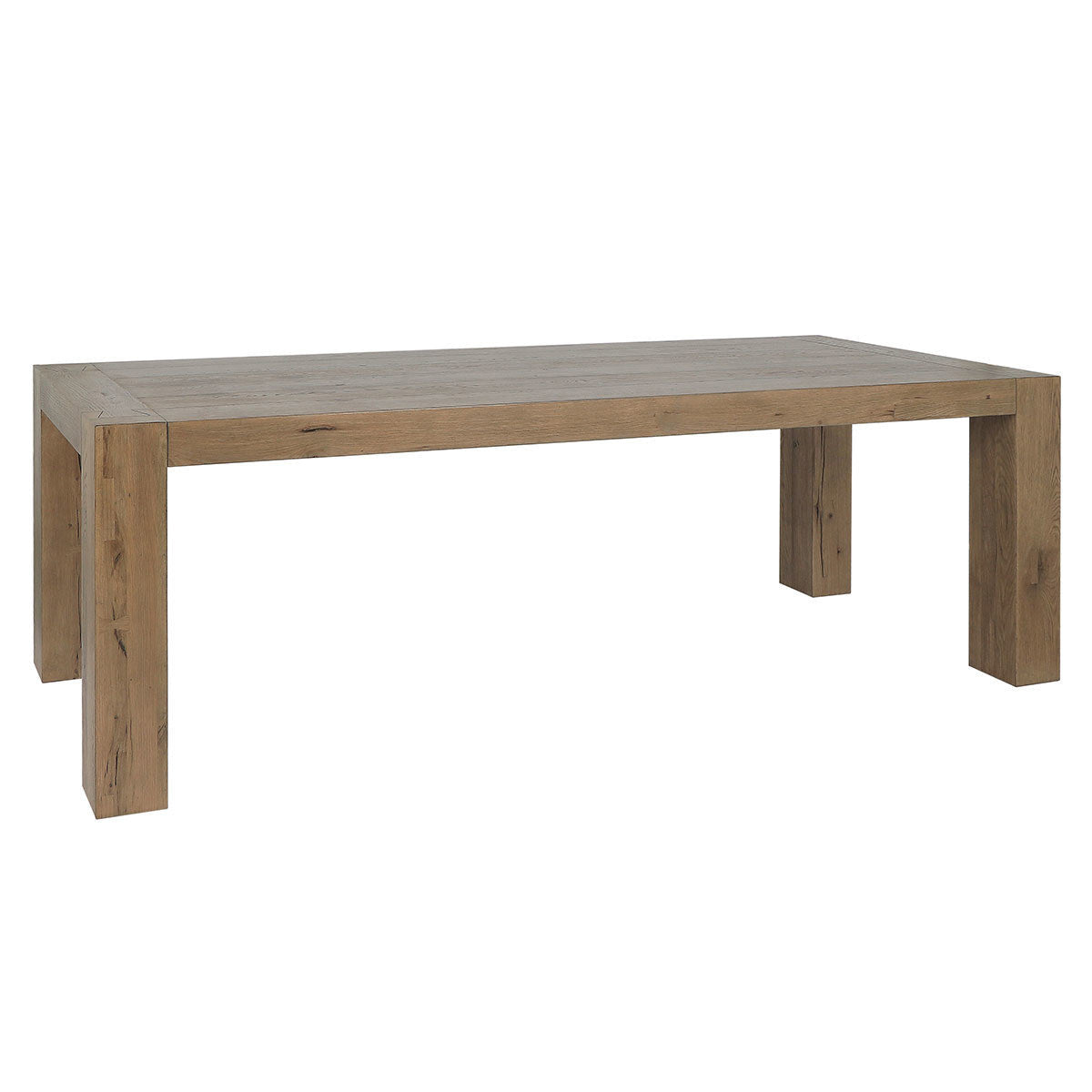 Kingston Solid Wood Rectangle Dining Table - Cafe Brown