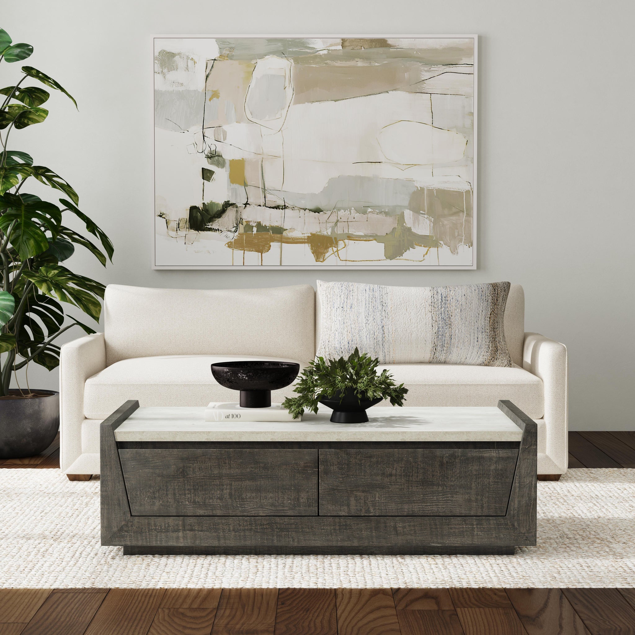 Tori Coffee Table - Antique Gray