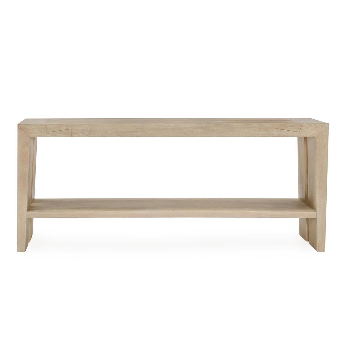 Troy Console Table - Suede Brown