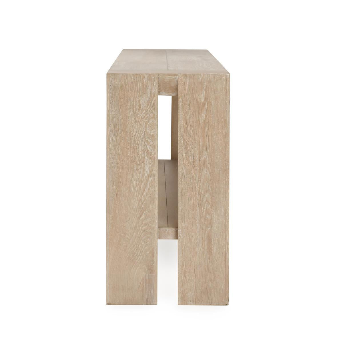 Troy Console Table - Suede Brown