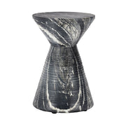 Fern Outdoor Round Accent Table - Black